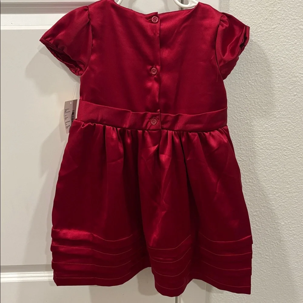 New! Gymboree red satin dress size 4t